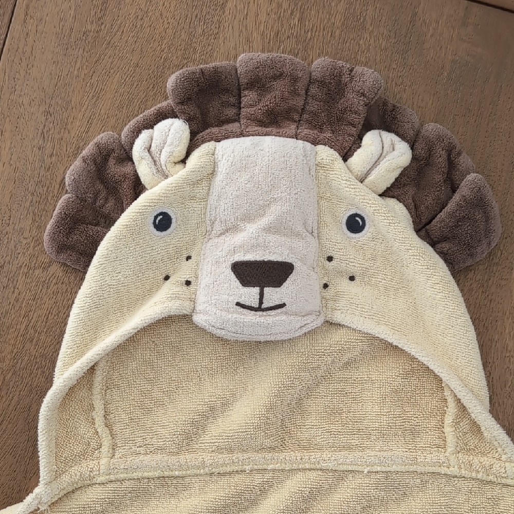 Lion Hooded Towel for Kids